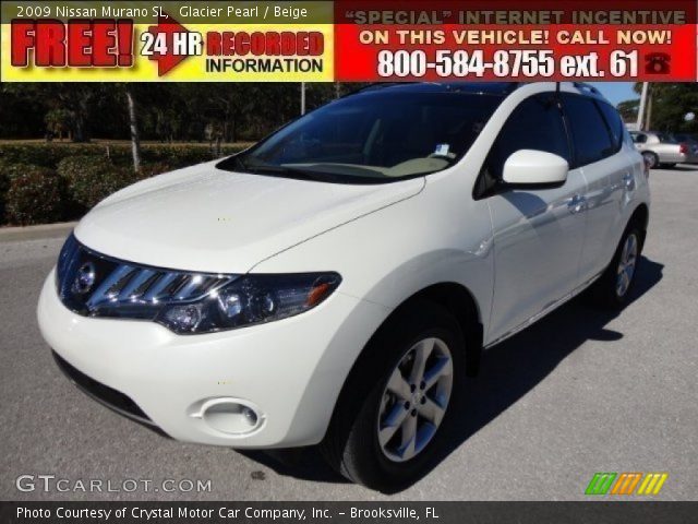 2009 Nissan Murano SL in Glacier Pearl