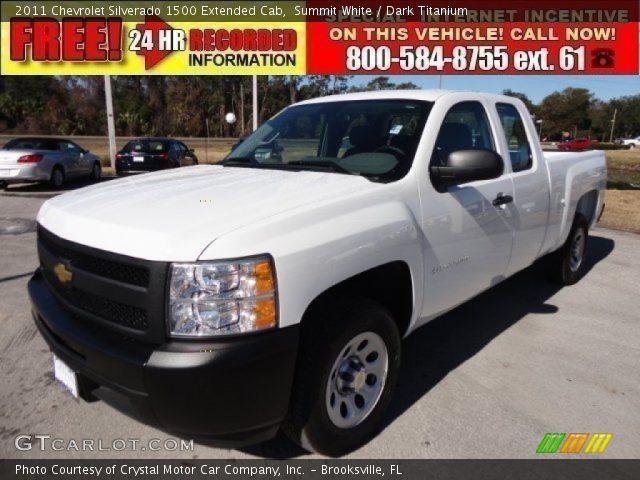 2011 Chevrolet Silverado 1500 Extended Cab in Summit White