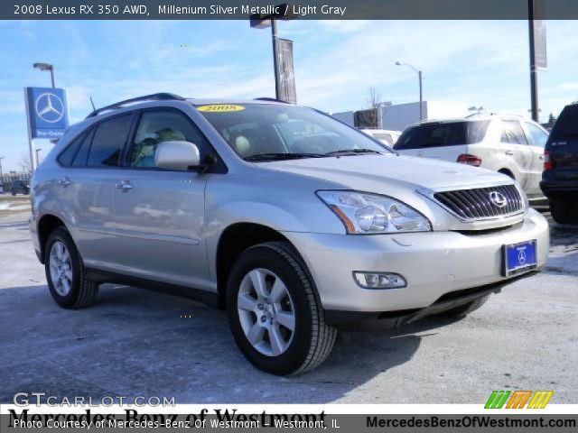 2008 Lexus RX 350 AWD in Millenium Silver Metallic