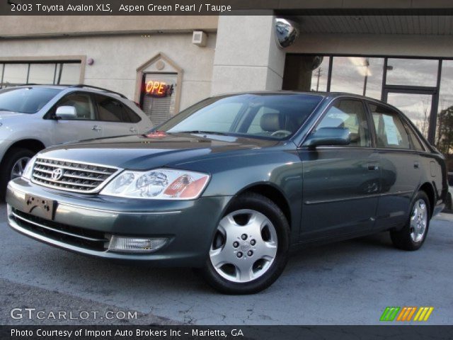 2003 Toyota Avalon XLS in Aspen Green Pearl
