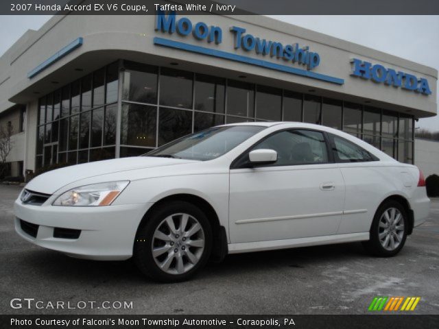 2007 Honda Accord EX V6 Coupe in Taffeta White