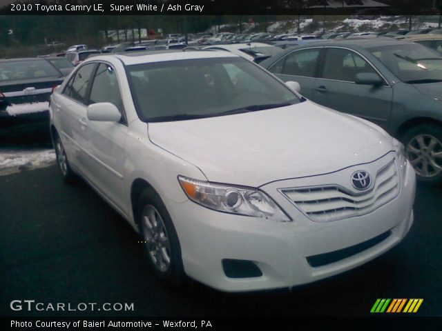 2010 Toyota Camry LE in Super White