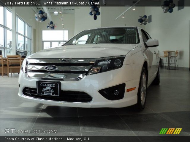 2012 Ford Fusion SE in White Platinum Tri-Coat