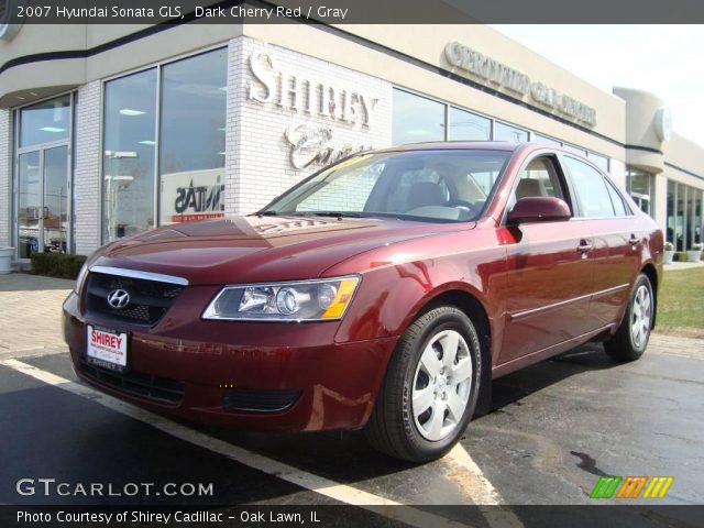 2007 Hyundai Sonata GLS in Dark Cherry Red