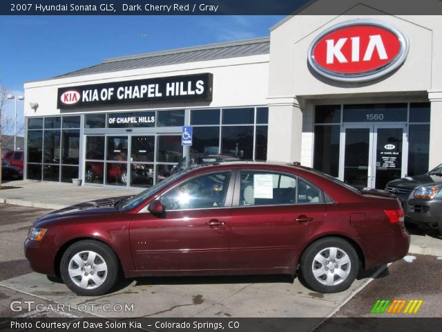 2007 Hyundai Sonata GLS in Dark Cherry Red