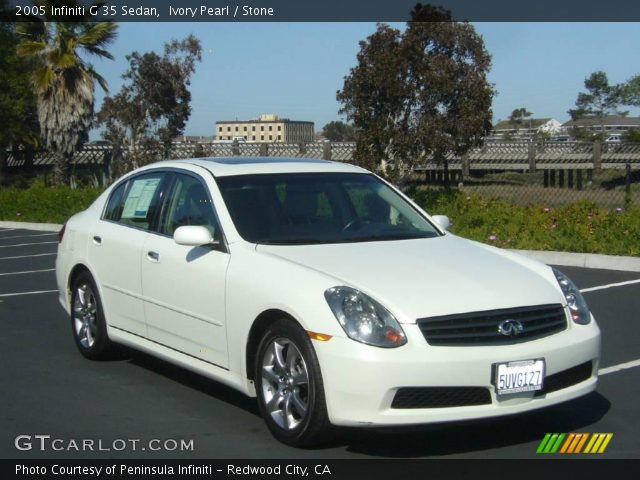 2005 Infiniti G 35 Sedan in Ivory Pearl