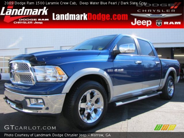 2009 Dodge Ram 1500 Laramie Crew Cab in Deep Water Blue Pearl