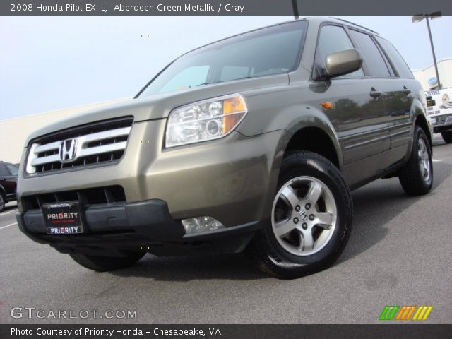 2008 Honda Pilot EX-L in Aberdeen Green Metallic