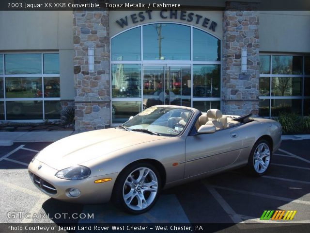 2003 Jaguar XK XK8 Convertible in Topaz Metallic