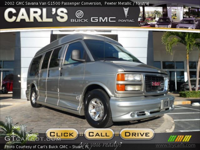 2002 GMC Savana Van G1500 Passenger Conversion in Pewter Metallic