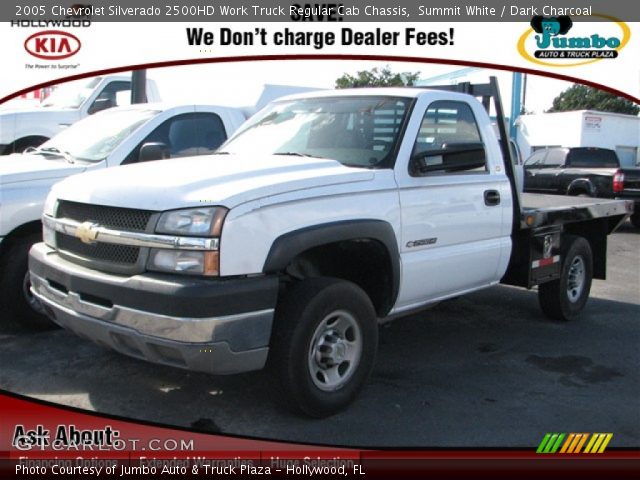 2005 Chevrolet Silverado 2500HD Work Truck Regular Cab Chassis in Summit White