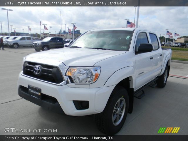 2012 Toyota Tacoma Prerunner Double Cab in Super White