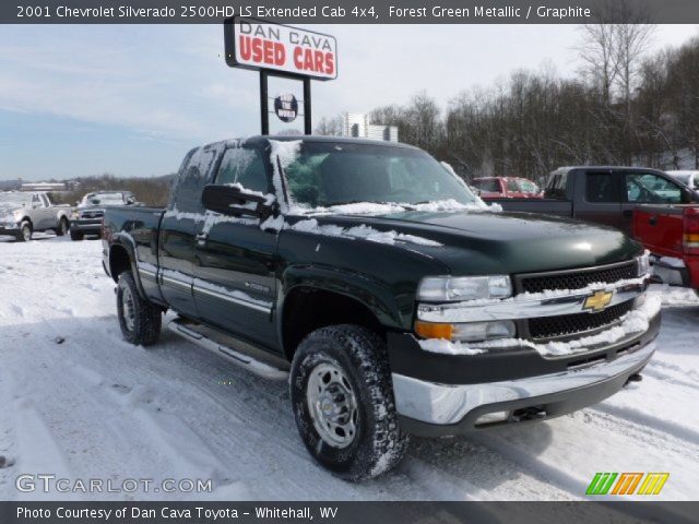 2001 Chevrolet Silverado 2500HD LS Extended Cab 4x4 in Forest Green Metallic