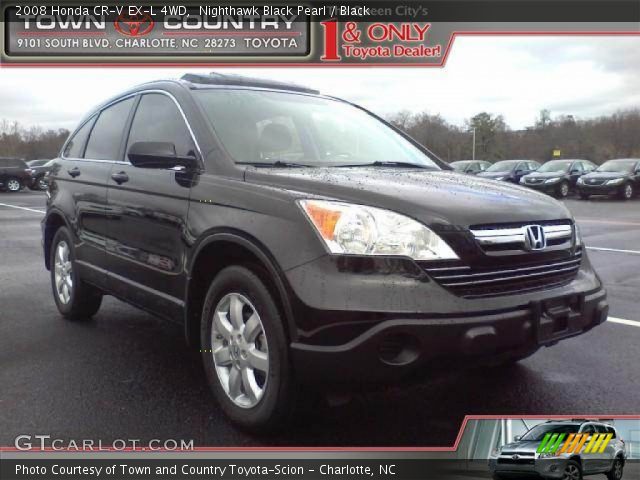 2008 Honda CR-V EX-L 4WD in Nighthawk Black Pearl