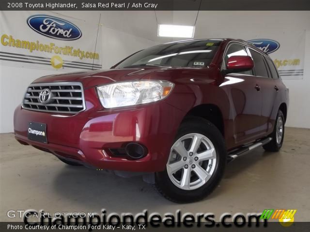 2008 Toyota Highlander  in Salsa Red Pearl