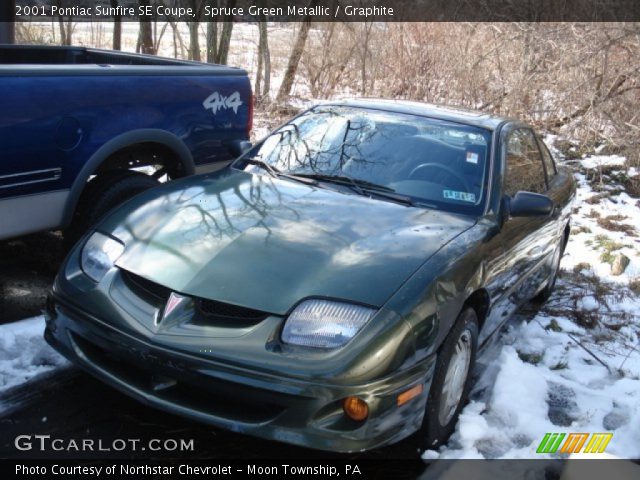 2001 Pontiac Sunfire SE Coupe in Spruce Green Metallic