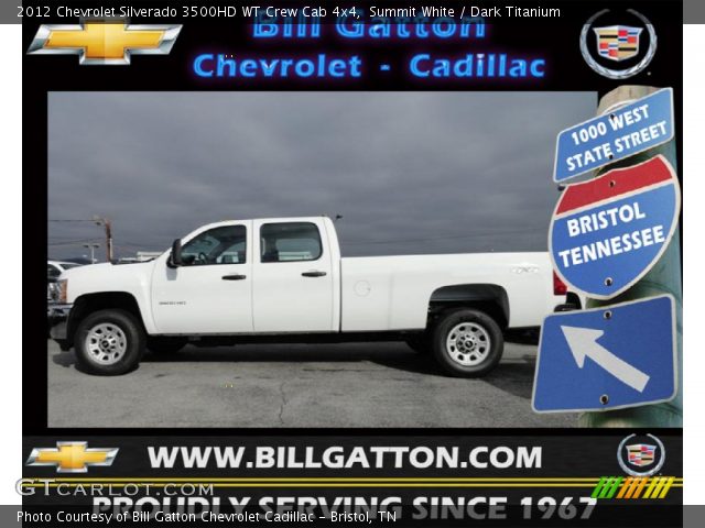2012 Chevrolet Silverado 3500HD WT Crew Cab 4x4 in Summit White