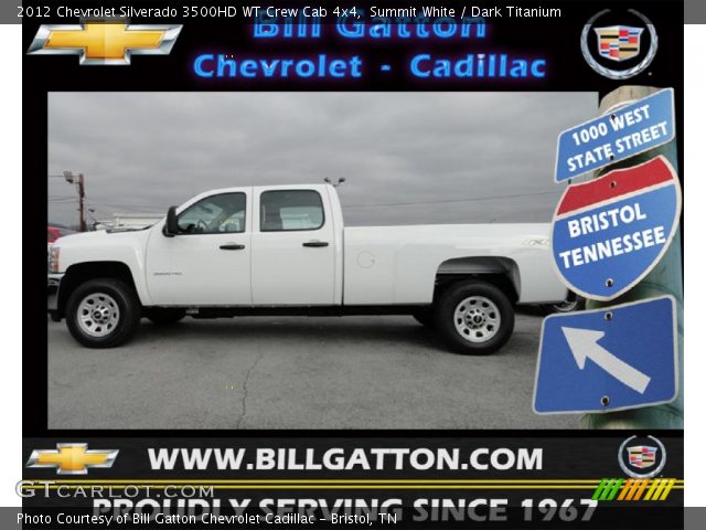 2012 Chevrolet Silverado 3500HD WT Crew Cab 4x4 in Summit White