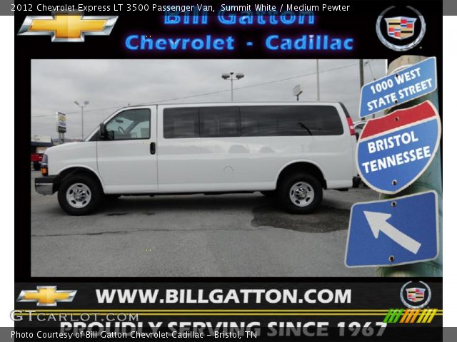 2012 Chevrolet Express LT 3500 Passenger Van in Summit White