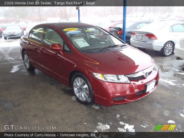 2009 Honda Civic EX Sedan in Tango Red Pearl