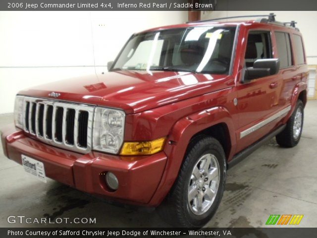 2006 Jeep Commander Limited 4x4 in Inferno Red Pearl