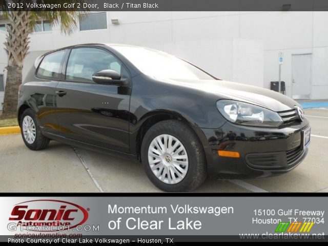 2012 Volkswagen Golf 2 Door in Black