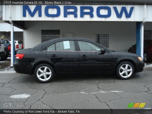 2007 Hyundai Sonata SE V6 in Ebony Black