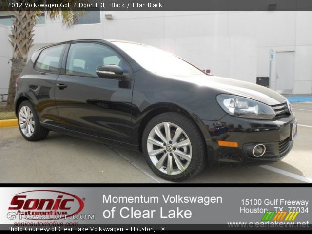 2012 Volkswagen Golf 2 Door TDI in Black