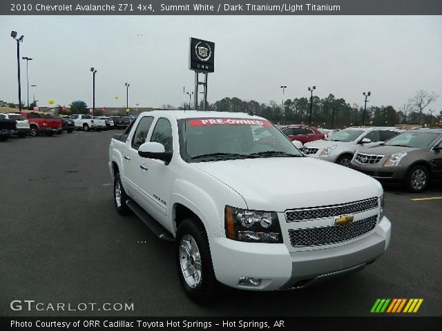 2010 Chevrolet Avalanche Z71 4x4 in Summit White
