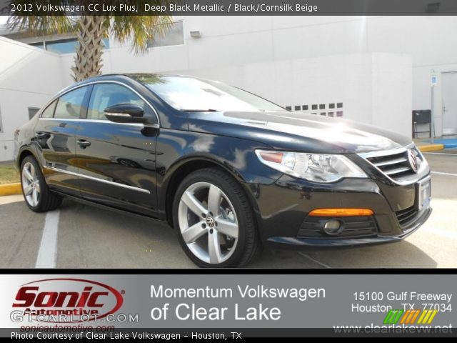 2012 Volkswagen CC Lux Plus in Deep Black Metallic