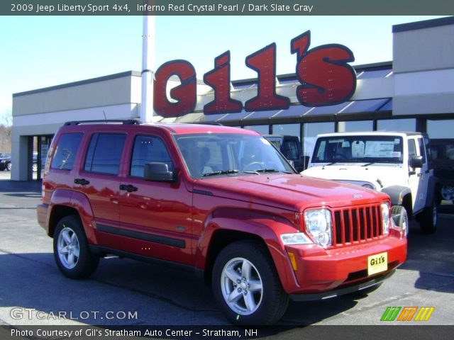 2009 Jeep Liberty Sport 4x4 in Inferno Red Crystal Pearl