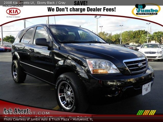 2008 Kia Sorento LX in Ebony Black