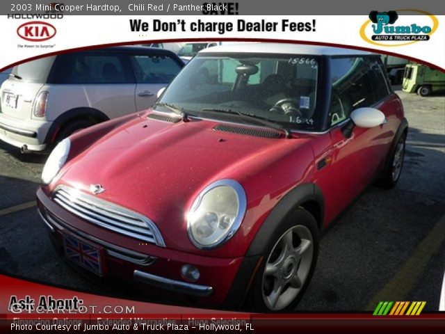 2003 Mini Cooper Hardtop in Chili Red