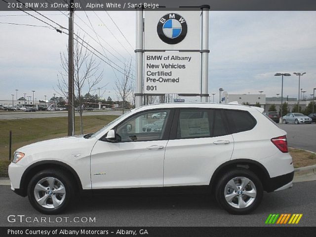 2012 BMW X3 xDrive 28i in Alpine White