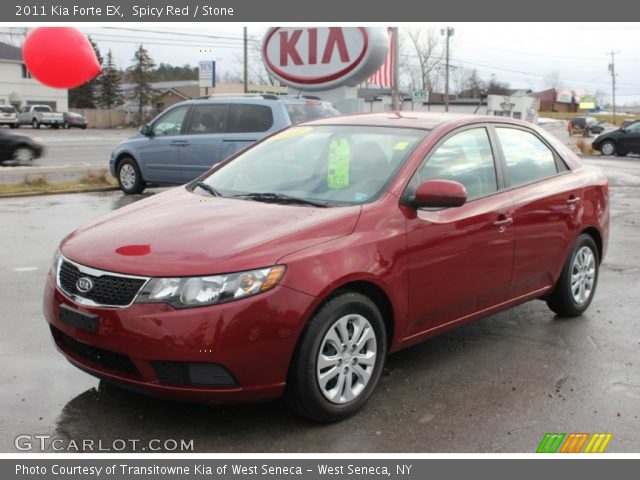 2011 Kia Forte EX in Spicy Red