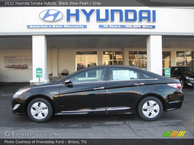 2012 Hyundai Sonata Hybrid in Black Onyx Pearl
