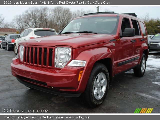 2010 Jeep Liberty Sport 4x4 in Inferno Red Crystal Pearl