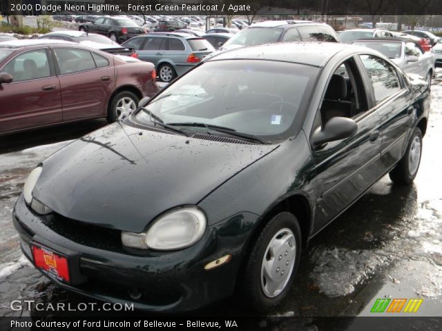 2000 Dodge Neon Highline in Forest Green Pearlcoat