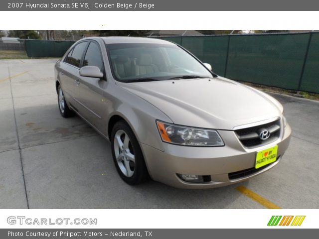 2007 Hyundai Sonata SE V6 in Golden Beige