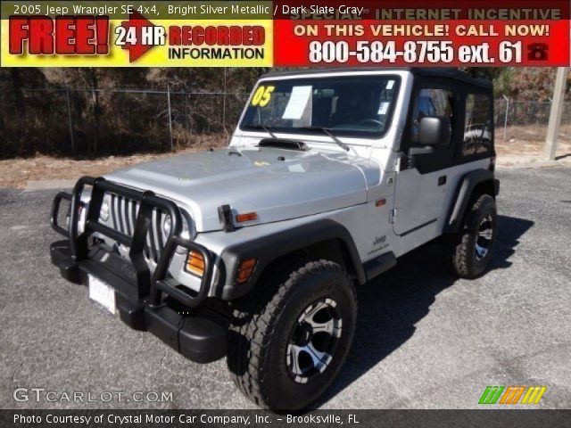2005 Jeep Wrangler SE 4x4 in Bright Silver Metallic