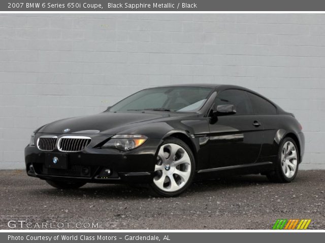 2007 BMW 6 Series 650i Coupe in Black Sapphire Metallic