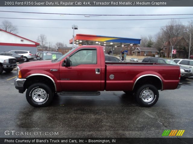 2001 Ford F350 Super Duty XL Regular Cab 4x4 in Toreador Red Metallic