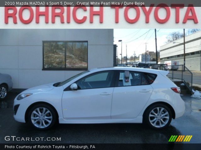 2010 Mazda MAZDA3 s Sport 5 Door in Crystal White Pearl Mica