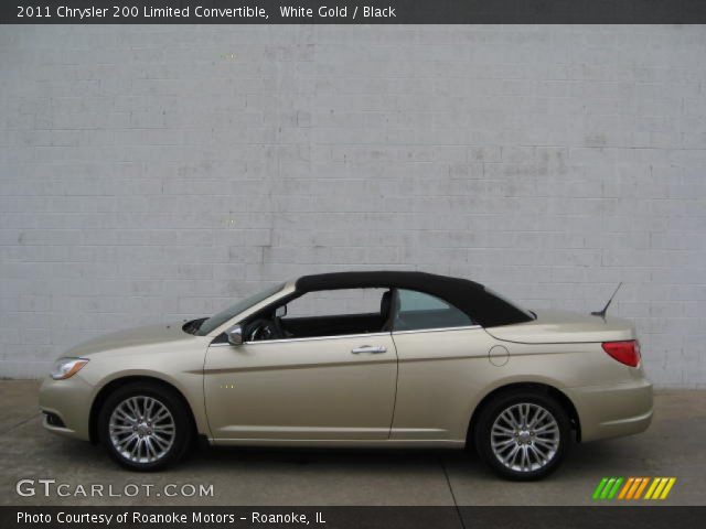 2011 Chrysler 200 Limited Convertible in White Gold