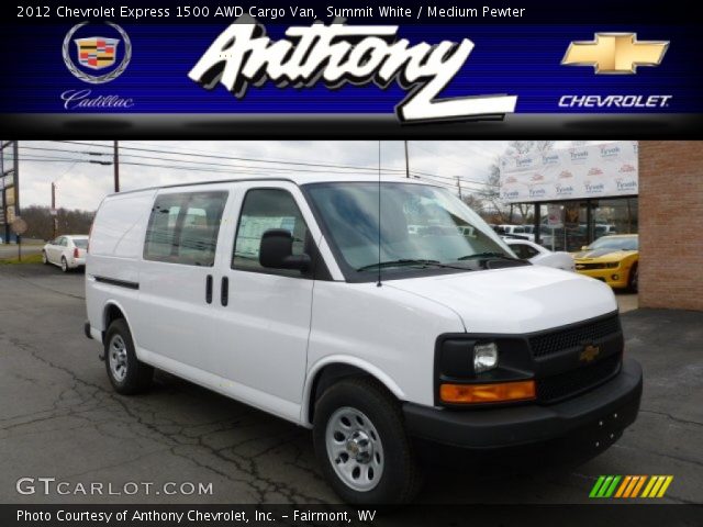 2012 Chevrolet Express 1500 AWD Cargo Van in Summit White