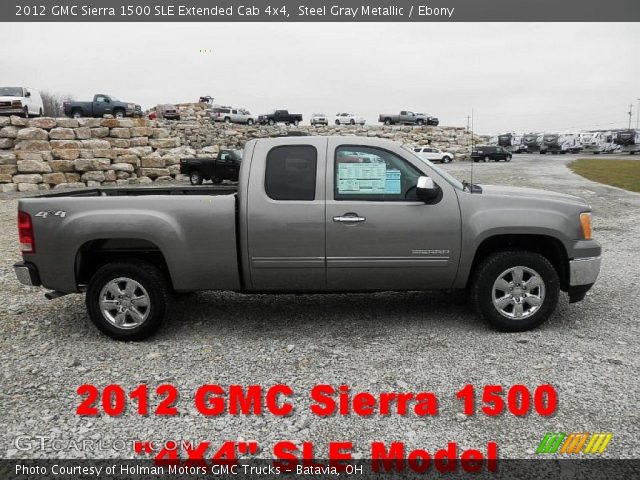 2012 GMC Sierra 1500 SLE Extended Cab 4x4 in Steel Gray Metallic