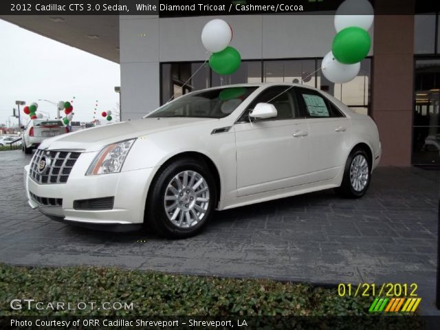 2012 Cadillac CTS 3.0 Sedan in White Diamond Tricoat