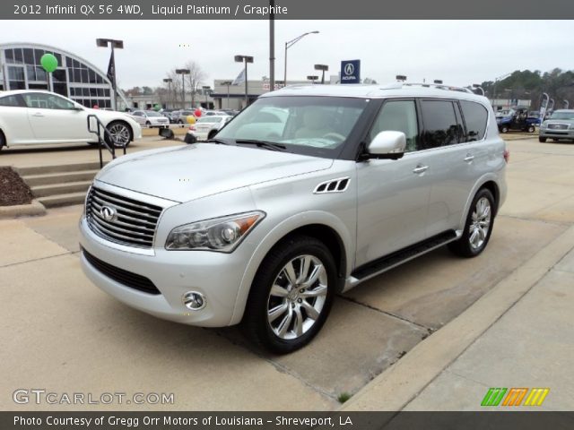 2012 Infiniti QX 56 4WD in Liquid Platinum