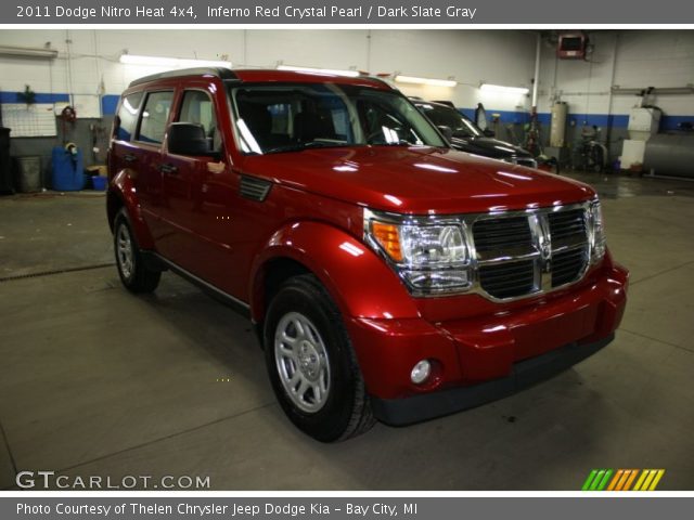 2011 Dodge Nitro Heat 4x4 in Inferno Red Crystal Pearl