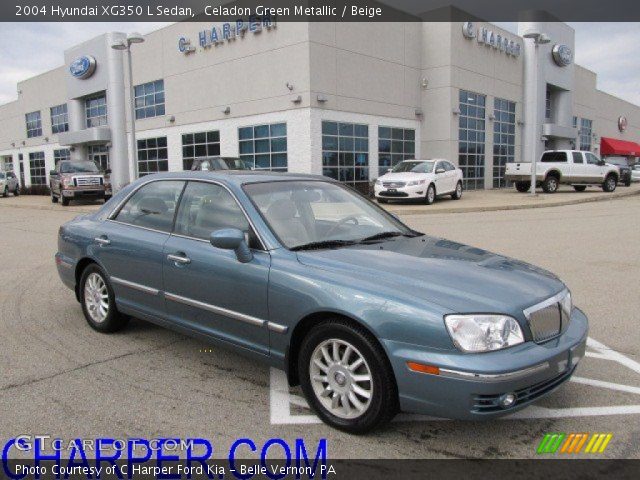 2004 Hyundai XG350 L Sedan in Celadon Green Metallic